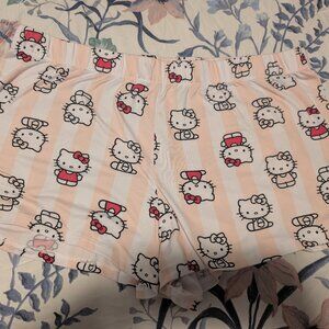 Hello Kitty Orange Striped Shorts XL
